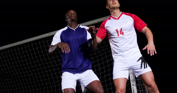 Soccer player playing soccer 4k