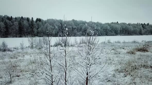 Winter River In The Village Of Verkhovye 09