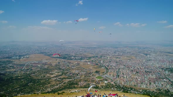 Paraglide In The Sky