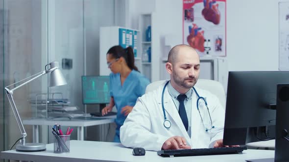 Medical Staff Working in Modern Private Clinic