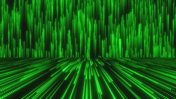 Abstract Green Light Stripes 4k alt