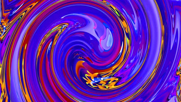 Abstract liquate twirl blue in yellow colorful motion background with in swirl vortex 4k video10.