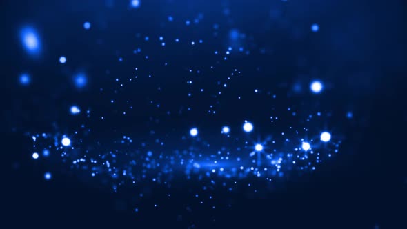 Blue Cinematic Particles Abstract Motion