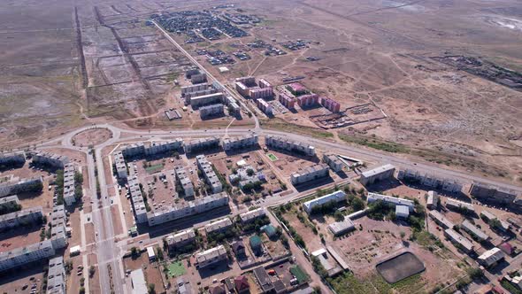 The Small Town of Balkhash is a View From a Drone