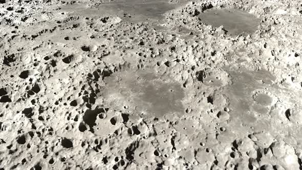 Moon Craters Landscape Environment Timelapse 4k