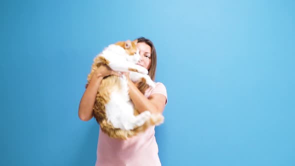 Woman with Cat