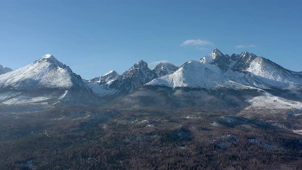 Aerial view of High Tatras in Slovakia