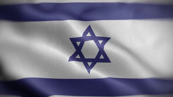 Israel Flag Textured Waving Front Background HD