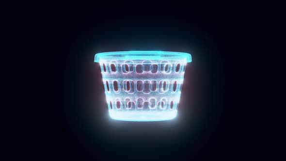 Laundry Basket Hologram Hd