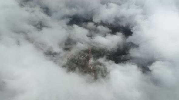 Texture clouds shooting on a drone 4 K