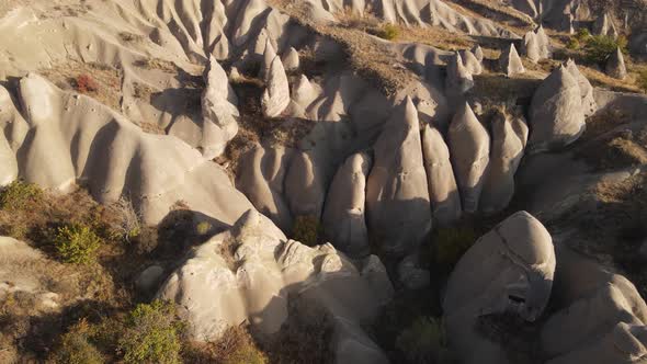 Cappadocia Landscape Aerial View, Turkey, Goreme National Park