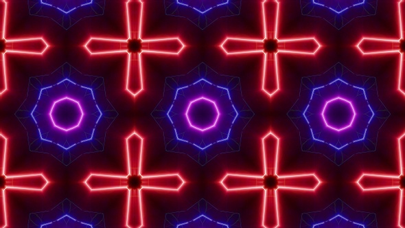 Multi Colored Light Beam Kaleidoscope Vj Background Loop 4K 07