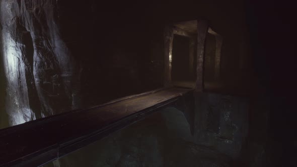 Old Stone Bridge in Underground World alt