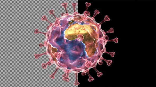 3d Planet Earth In Coronavirus