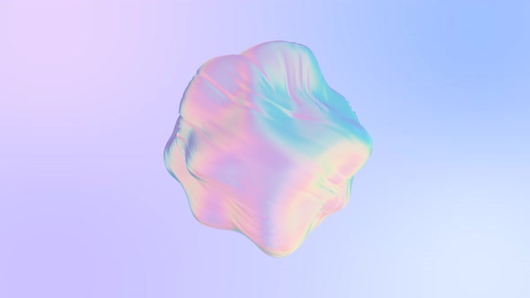 3D Animation of an Abstract Smooth Liquid Shape