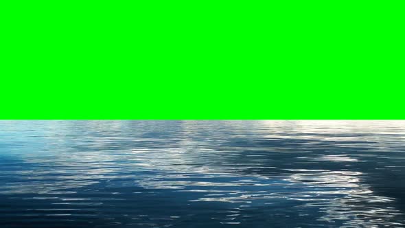 The Calm Sea Water and Green Screen 5