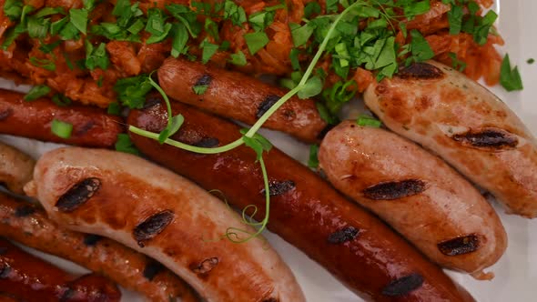 Tasty Grilled Sausages