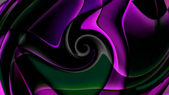 Purple Green Black Twirl Motion Background Animated
