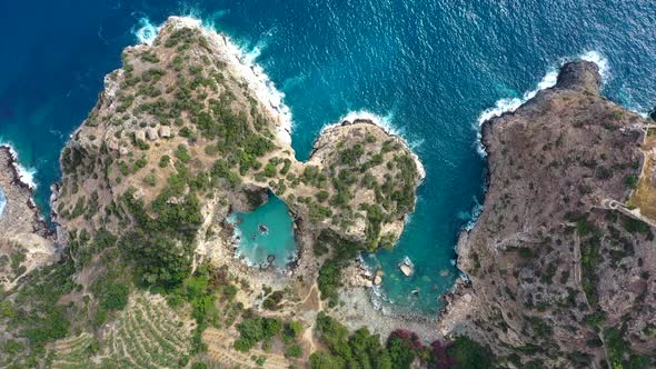 Blue Lagoon in Turkey Filmed on a Drone