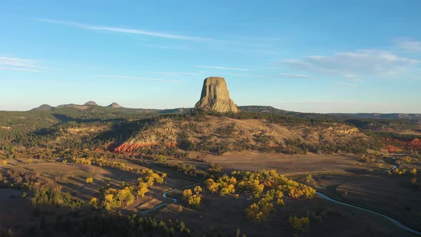 Devils Tower Butte in Morning