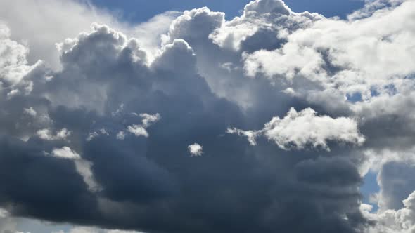 Dark moving clouds