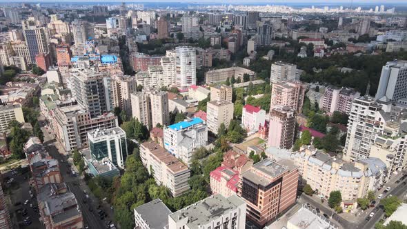 Kyiv, Ukraine Aerial View of the City. Kiev