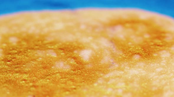 Foam Abstract Background Paint Bubbles Orange alt