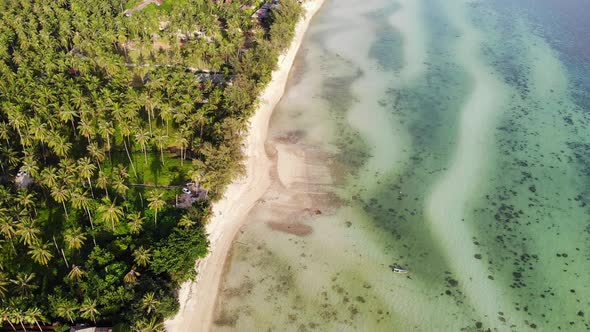 Beautiful high view of nature with sea ocean