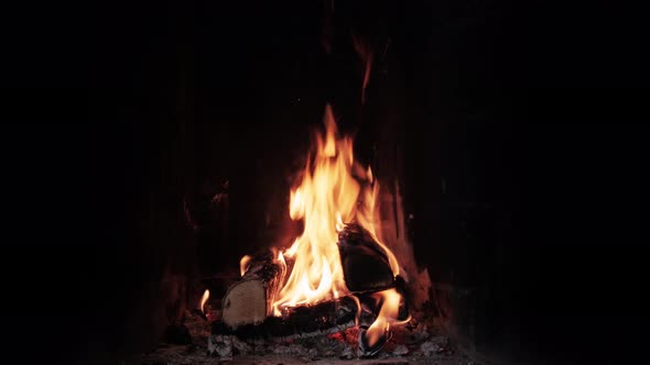 Fireplace Loop 4k Background