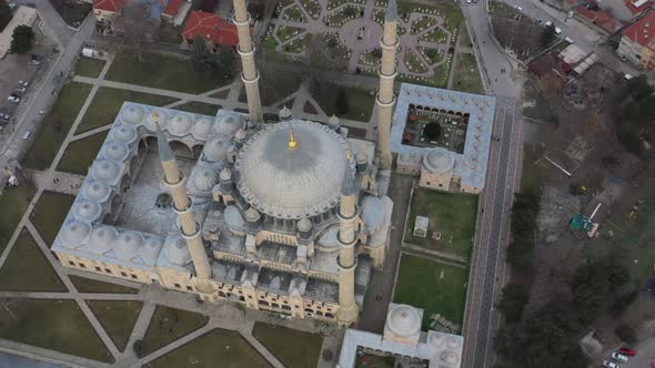 Mosque Edirne Selimiye Drone