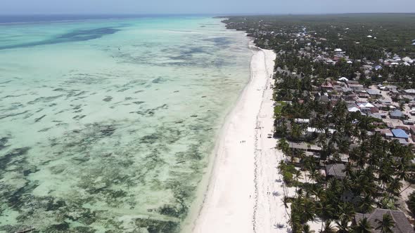 Zanzibar Tanzania  Aerial View of the Indian Ocean