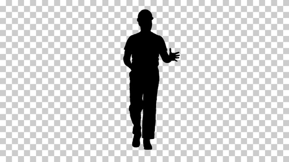 Silhouette Man, Alpha Channel