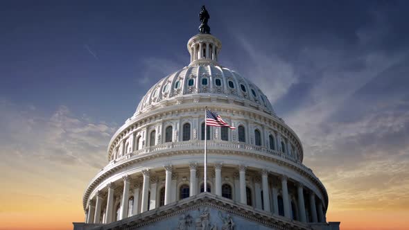 United States Capitol Building In Washington Dc