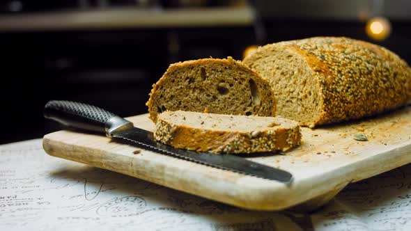 Freshly Baked Bread with Seeds