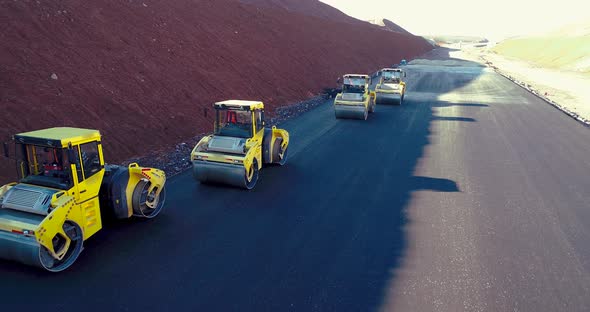 Road Roller at a Construction