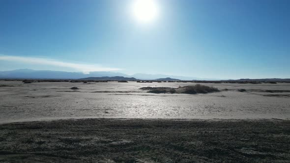 Desert Sunset El Mirage Basin Low Altitude Aerial View