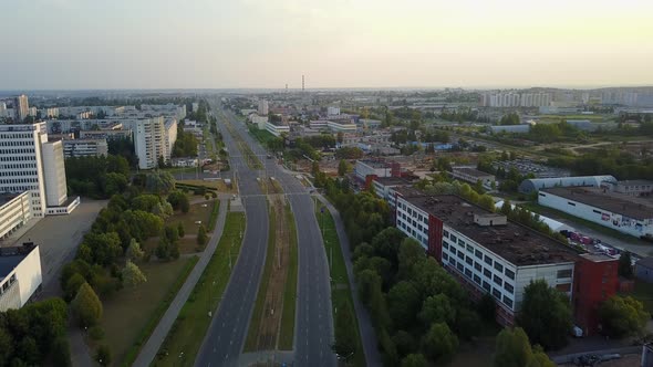 Crossroad Of Tereshkova Street And Victory Avenue. City Vitebsk