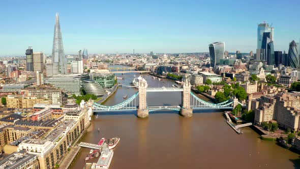 Tower Bridge in London, the UK