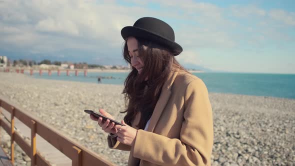 Urban Teen on a Beach on Weekend.