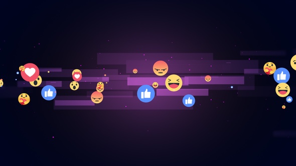 Facebook Reaction Emoji Background V5