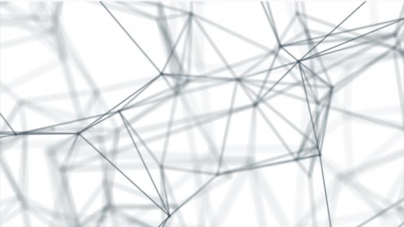 Looped Futuristic Technology Molecular Abstract Plexus Background. Network Connections. Futuristic alt