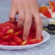 Cook Lays Cherry Tomato Hands - VideoHive Item for Sale