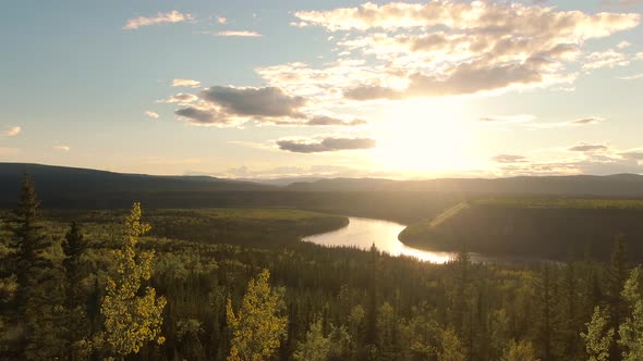 Beautiful View of Scenic Winding River