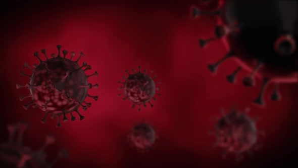 coronavirus abstract animated video effect