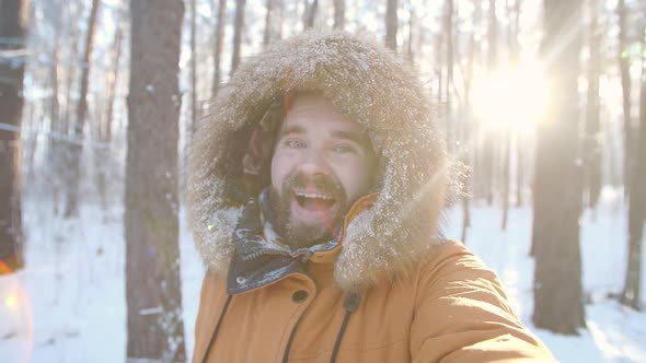 Winter Tourism and Hiking Concept