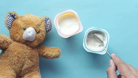 Close Up of Baby Food in a Bowl on Table