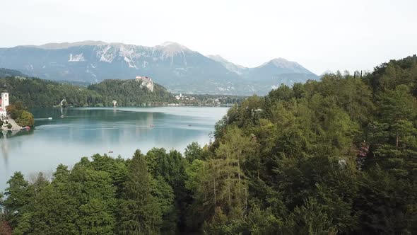 Lake Bled Aerial view, Slovenia