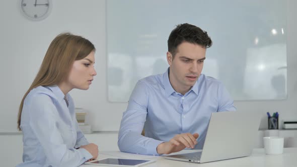 Shocked Business People Wondering in Awe at Work