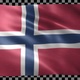 Norway waving flag looped - VideoHive Item for Sale