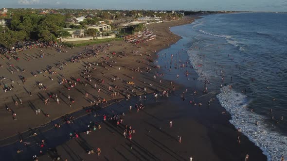 City Beach is a Popular Place to Relax Aerial View